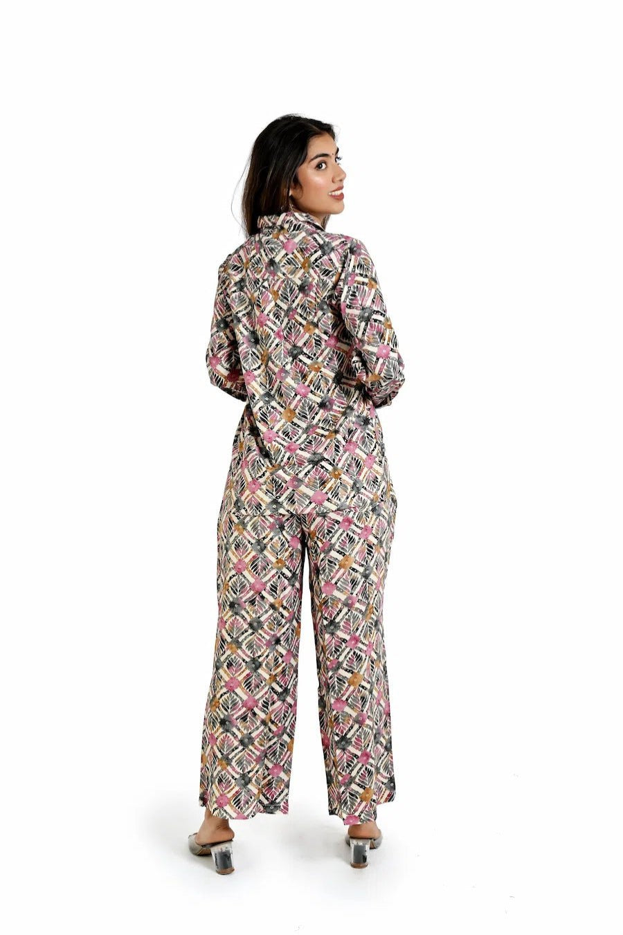 Women’s Abstract Multicolor Co - Ord Set for Summer - The Bebla