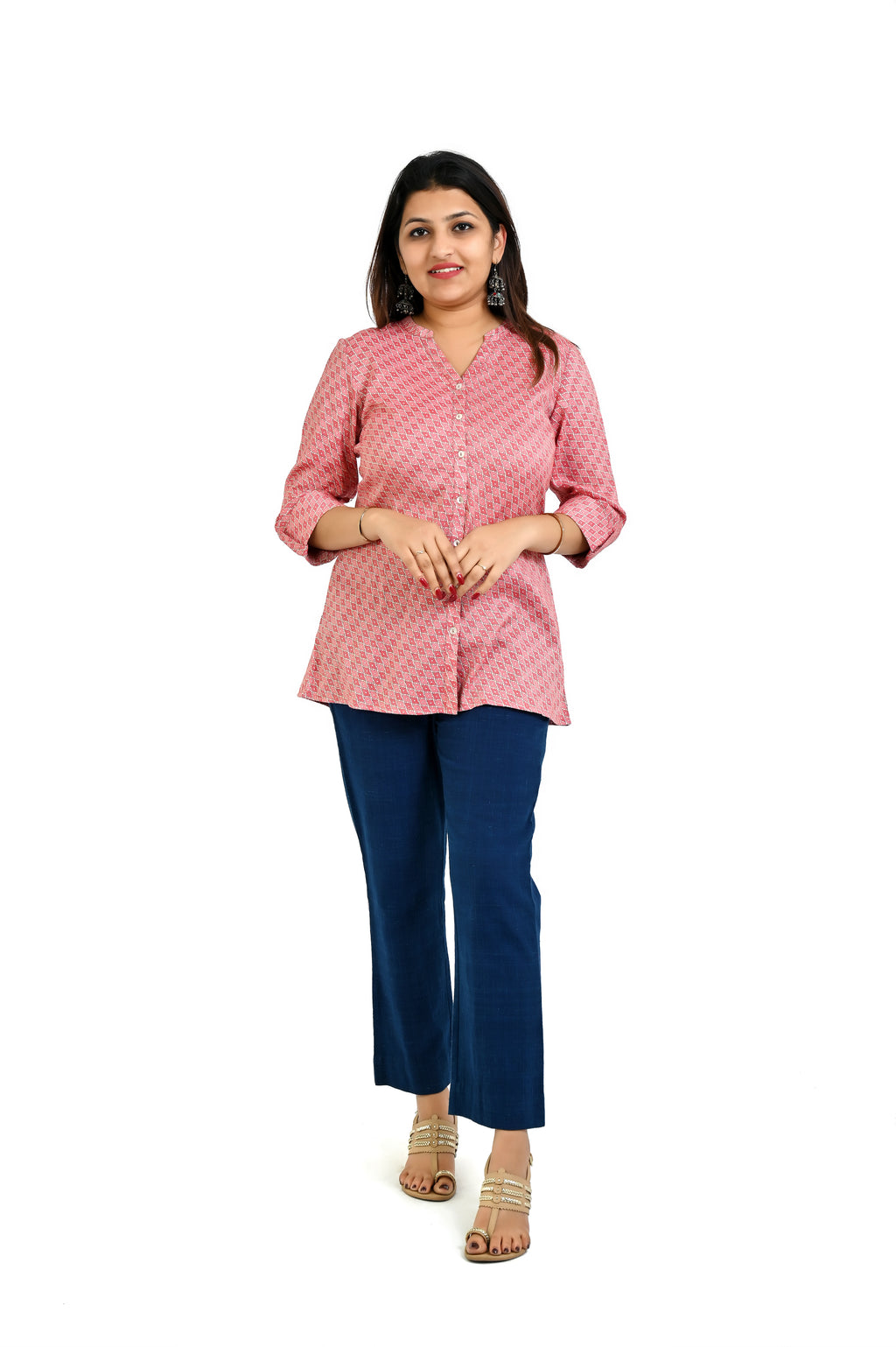 warm pink tones and elegant Top