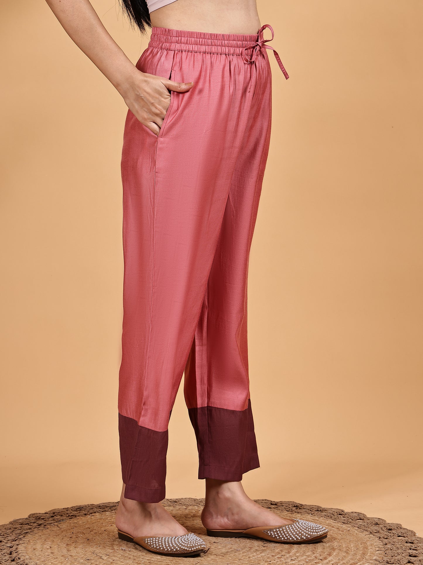 Pink & Maroon Co-ord Set