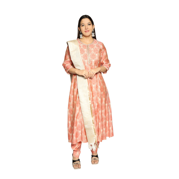 Printed Kurta Set with Pants and Dupatta