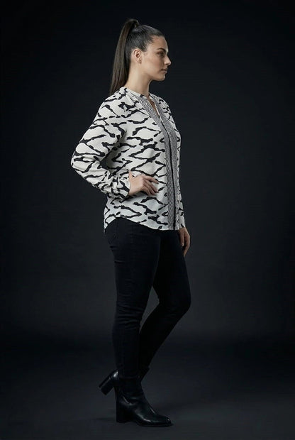 Bold Contrast Zebra Print Everyday Top - The Bebla