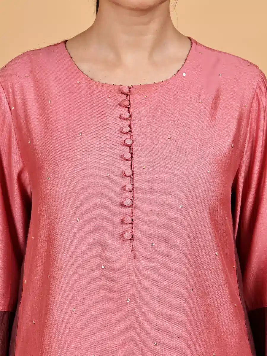 Chic Pink Co - Ord Set – Festive & Everyday Wear - The Bebla