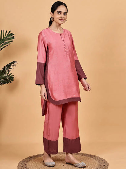 Chic Pink Co - Ord Set – Festive & Everyday Wear - The Bebla