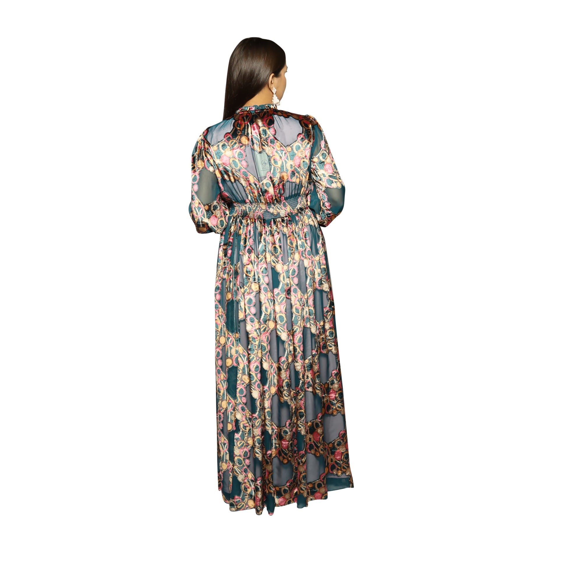 Designer Burnout Print Dress for Women’s Fashion - The Bebla