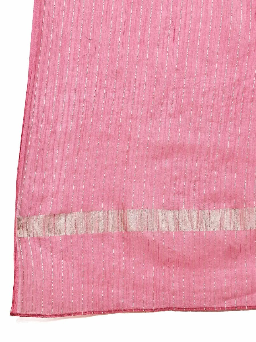 Gray - color printed kurta with straight pants - The Bebla