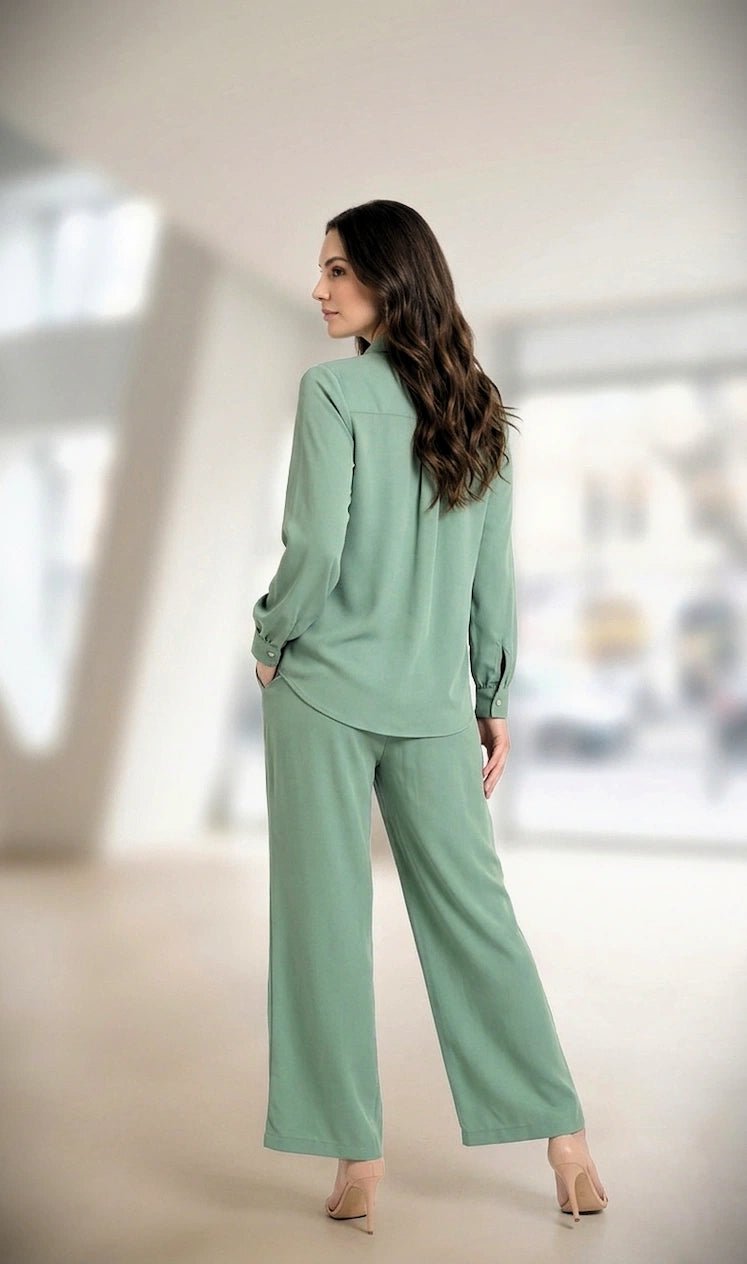 Mint Green Co - Ord Set for Women - The Bebla