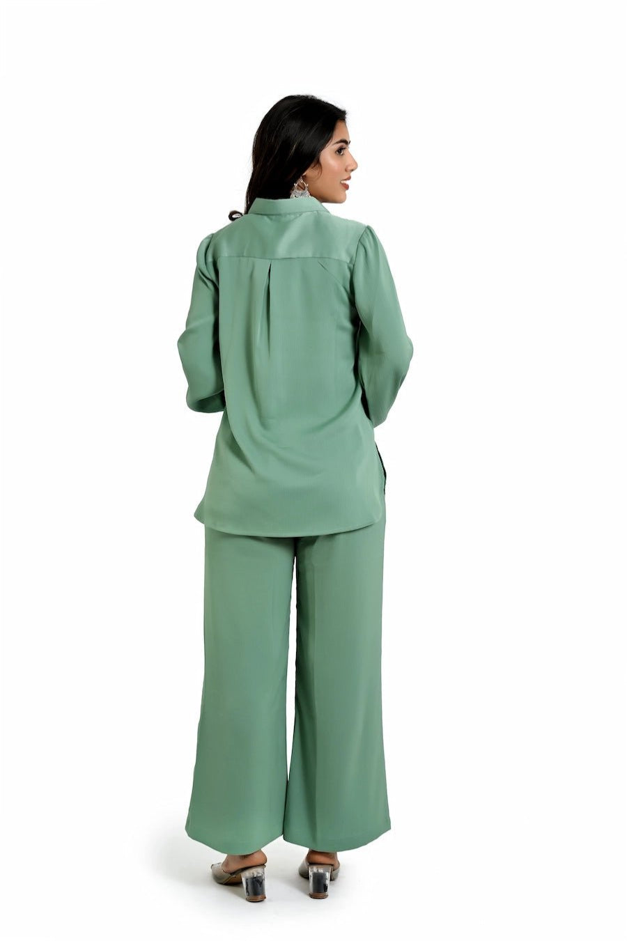 Mint Green Co - Ord Set for Women - The Bebla