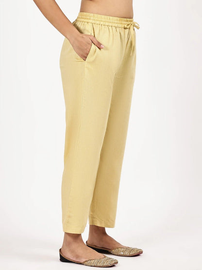 Pastel Stripped Kurta with Solid Pants - The Bebla