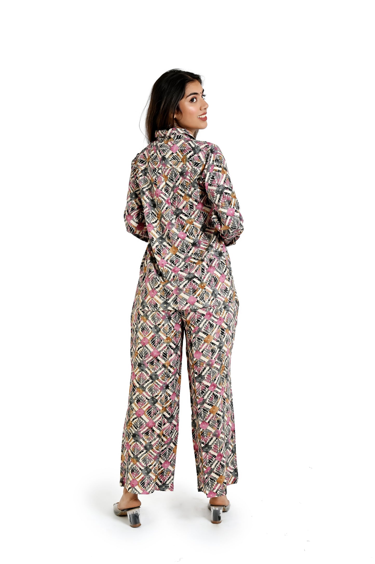 Women’s Abstract Multicolor Co - Ord Set for Summer - The Bebla