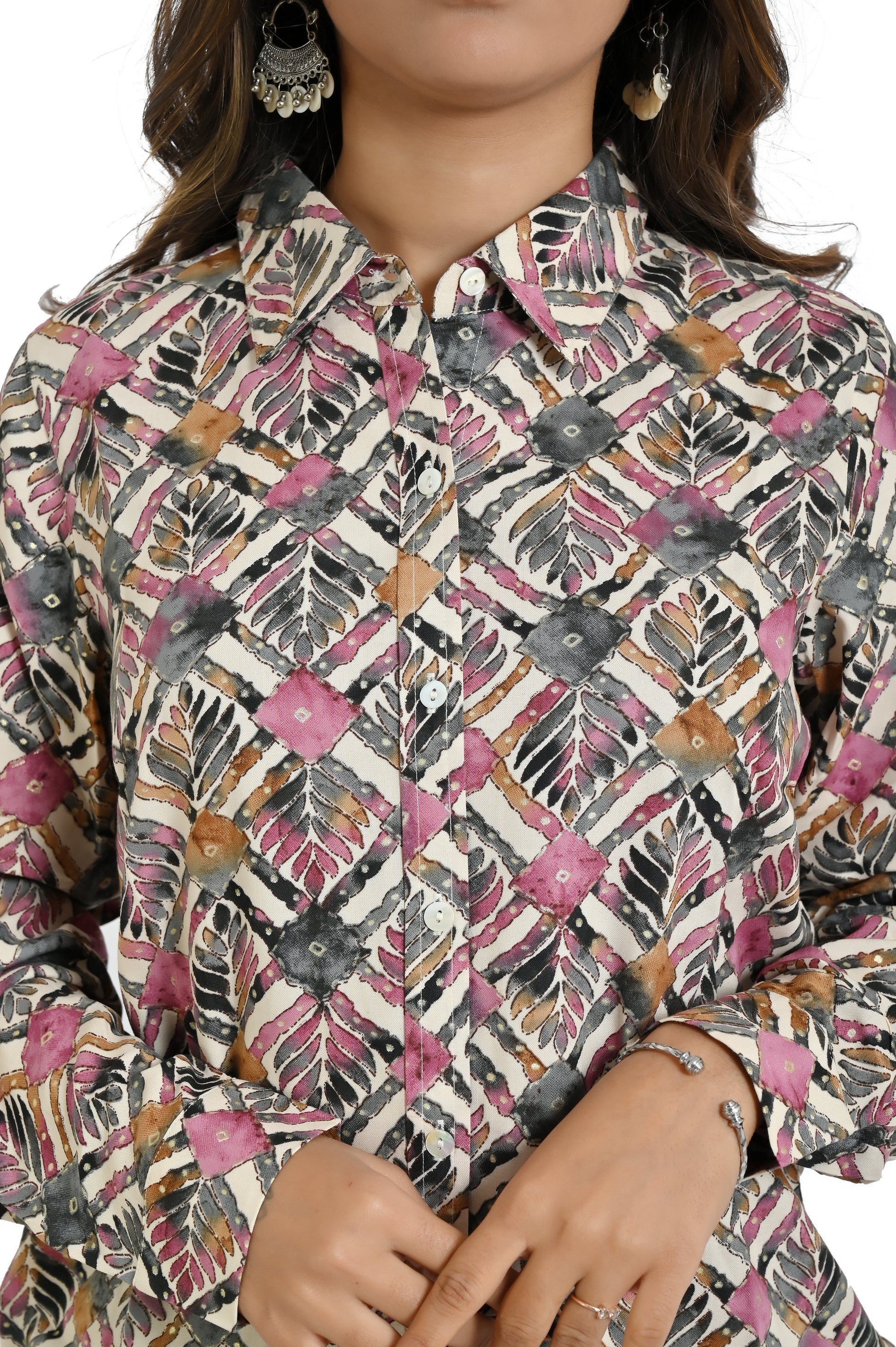 Women’s Abstract Multicolor Co - Ord Set for Summer - The Bebla