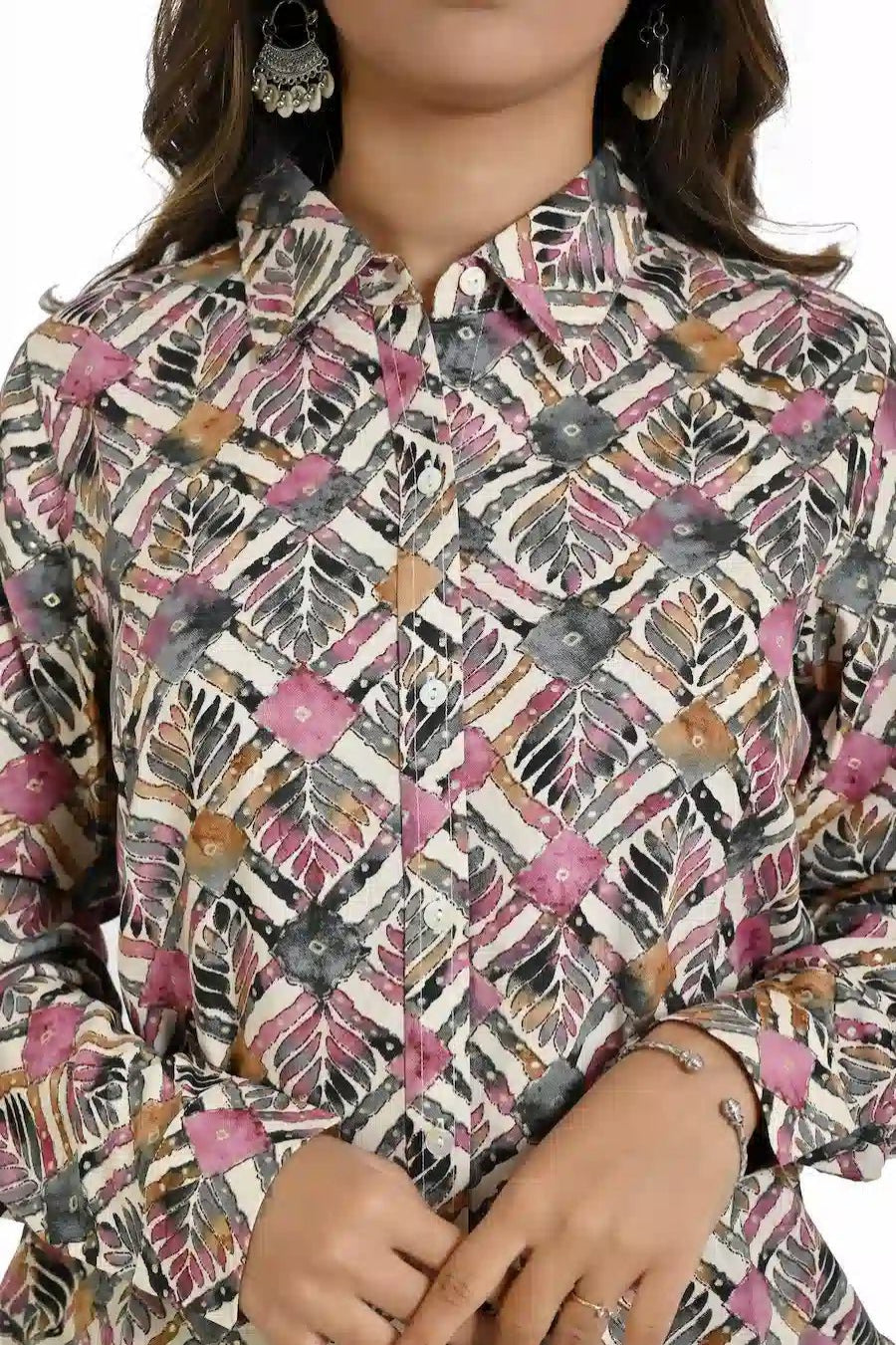 Women’s Abstract Multicolor Co - Ord Set for Summer - The Bebla