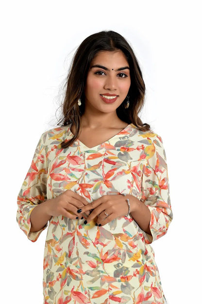 Yellow Sunlit Harmony Kurta - The Bebla